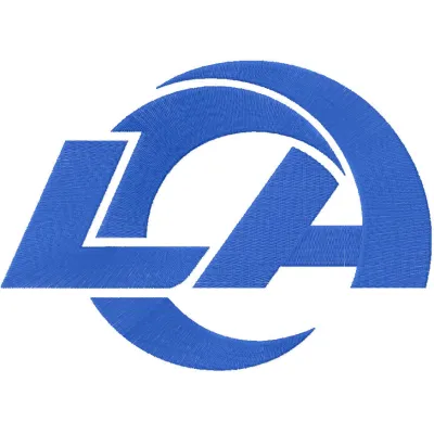Los Angeles Rams Primary Logo 2026 embroidery design