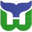 Hartford Whalers logo embroidery design