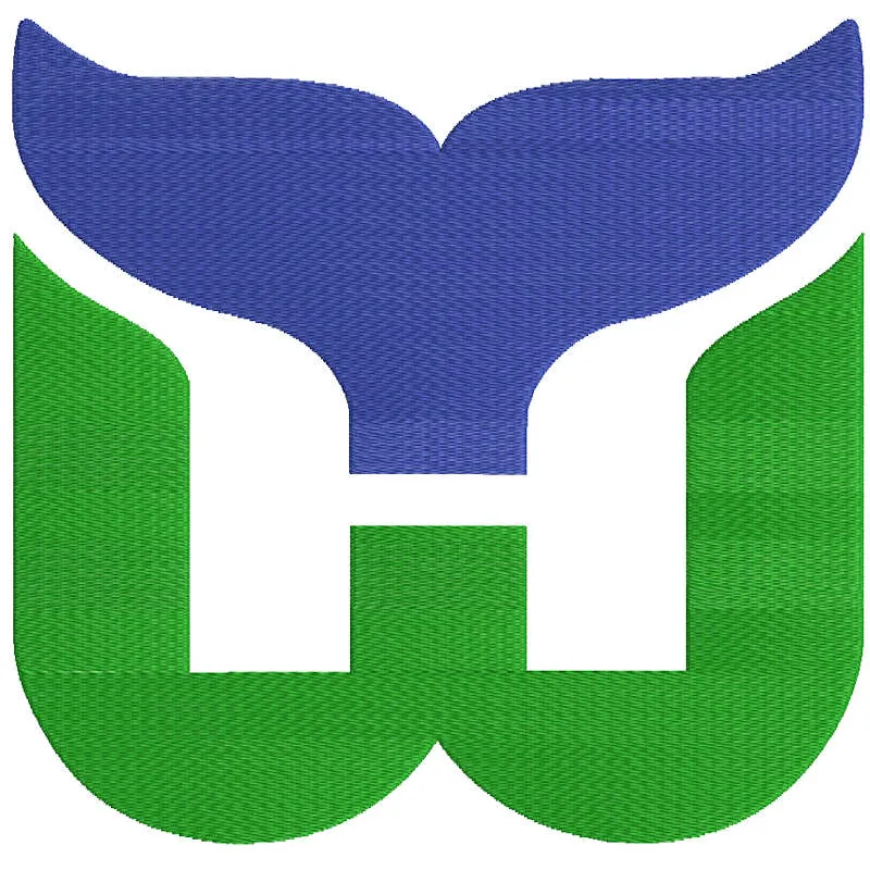 Hartford Whalers logo embroidery design