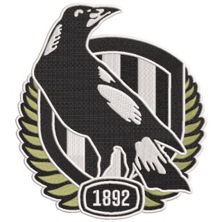 AFL Collingwood Logo embroidery design - Embroidery Design