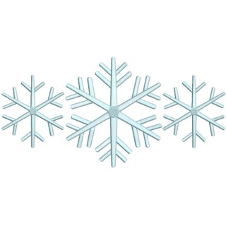 Minimalistic Snowflake embroidery design - Embroidery Design