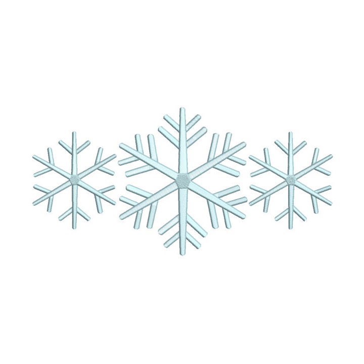 Minimalistic Snowflake embroidery design - Embroidery Design
