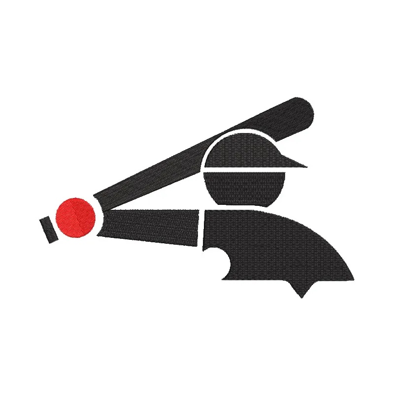 Chicago White Sox Batting Practice Logo embroidery design showcasing detailed stitching and team colors.