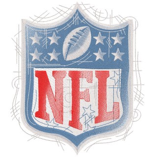 NFL art sketch style logo embroidery design - Embroidery Design