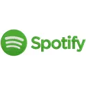 Spotify full logo embroidery design featuring the iconic green circular logo with black sound waves.