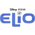 Elio logo embroidery design featuring vibrant colors and intricate stitching details, perfect for movie enthusiasts.