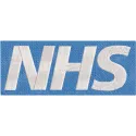 National Health Service logo embroidery design featuring detailed stitching and vibrant colors, ideal for uniforms.
