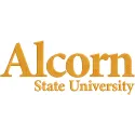 Alcorn State University logo embroidery design featuring the Braves emblem in vibrant colors on a fabric background.