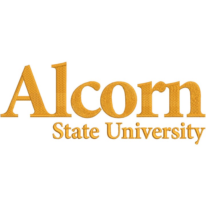 Alcorn state university logo embroidery design - Embroidery Design