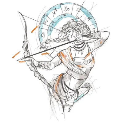 Real Indian right on target embroidery design featuring intricate patterns and vibrant colors on fabric.