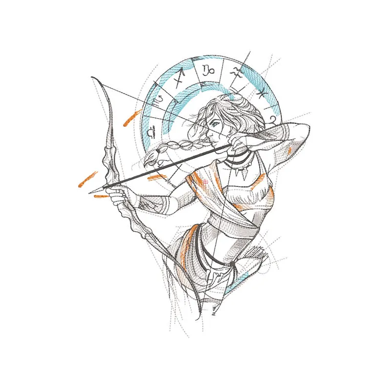 Real Indian right on target embroidery design featuring intricate patterns and vibrant colors on fabric.