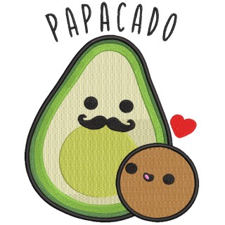 Papacado embroidery design - Embroidery Design