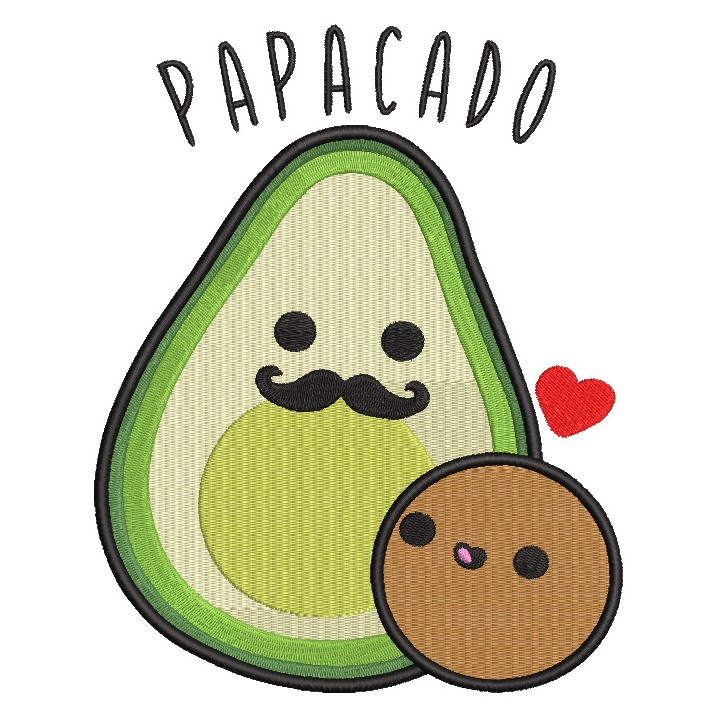 Papacado embroidery design - Embroidery Design