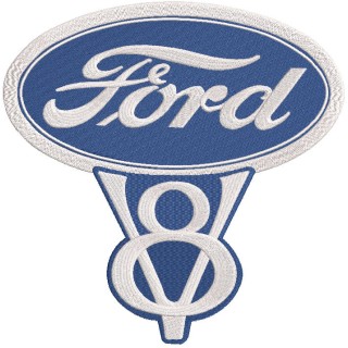 Vintage ford motors logo 1939 embroidery design - Embroidery Design