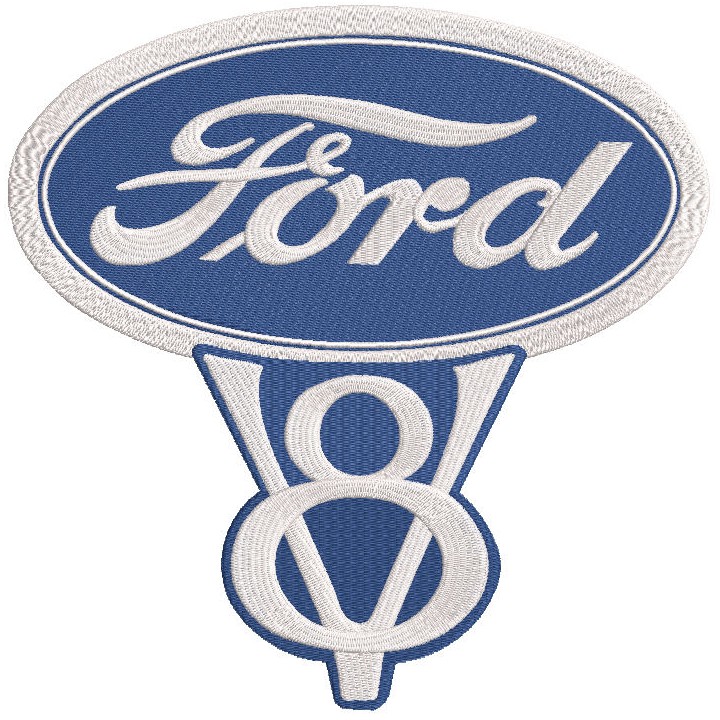 Vintage ford motors logo 1939 embroidery design - Embroidery Design