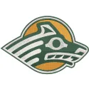 Embroidery design featuring the Alaska Anchorage Seawolves logo in vibrant colors on a textured fabric.
