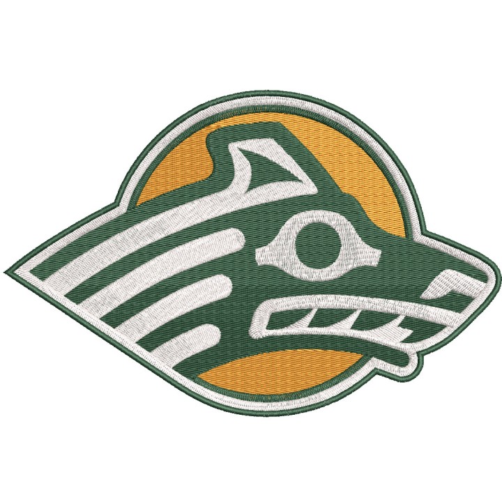 Alaska Anchorage Seawolves logo embroidery design - Embroidery Design