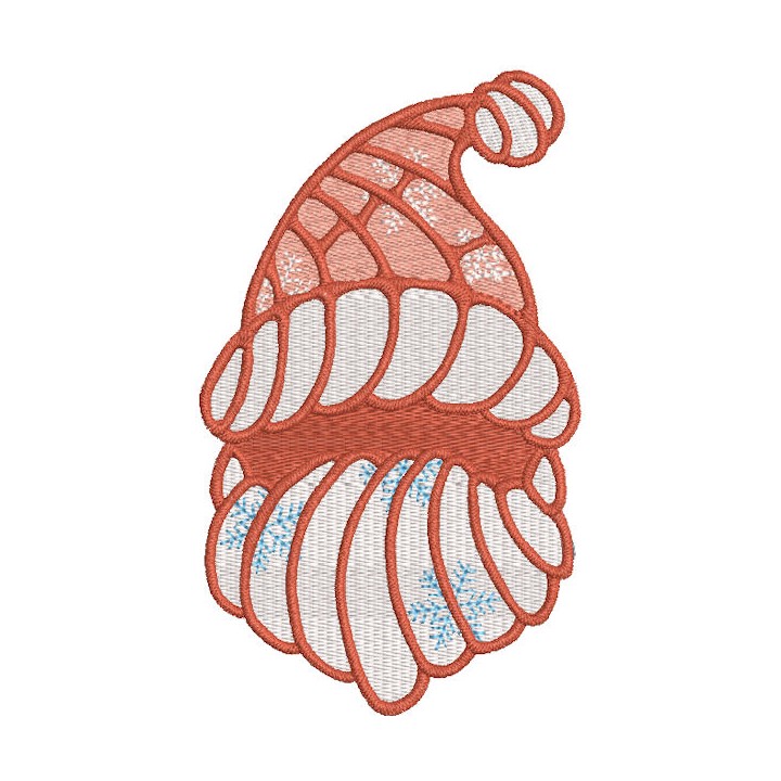 Santa Claus marshmallow embroidery design - Embroidery Design