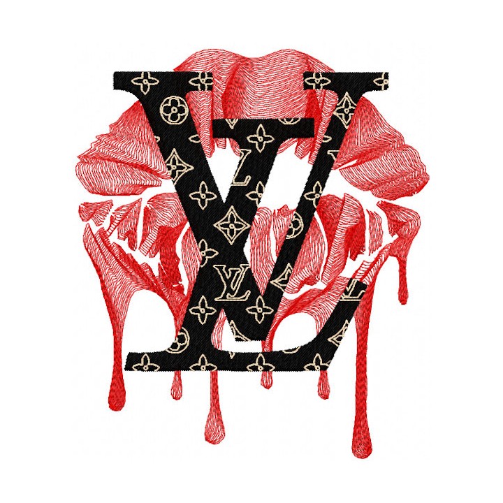 Lv mash embroidery design - Embroidery Design