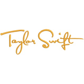 Taylor swift logo embroidery design - Embroidery Design