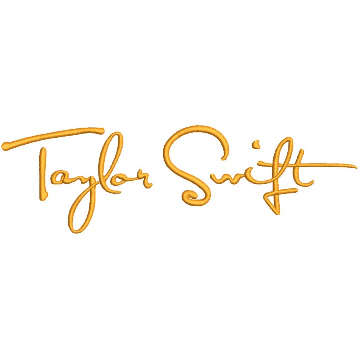 Taylor swift logo embroidery design - Embroidery Design