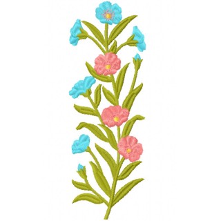 Flowers branch embroidery design - Embroidery Design