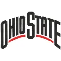 Ohio State Buckeyes Wordmark Logo 2013 embroidery design featuring bold lettering in scarlet and gray colors.