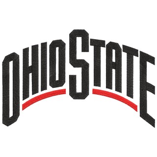 Ohio State Buckeyes Wordmark Logo 2013 embroidery design - Embroidery Design