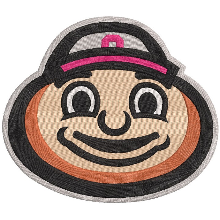 Ohio State Buckeyes mascot logo embroidery design - Embroidery Design