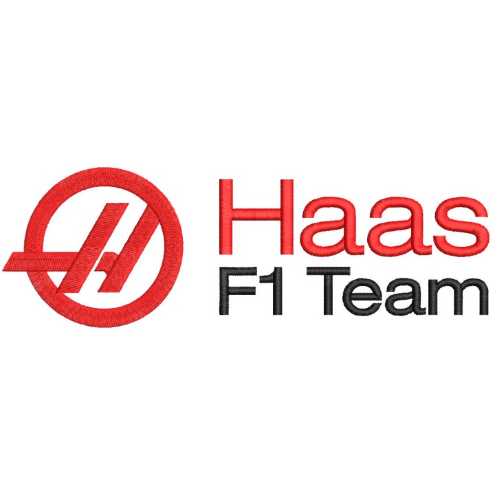 Haas F1 Team Logo embroidery design - Embroidery Design