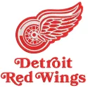 Detroit Red Wings big logo embroidery design featuring the team's iconic winged wheel emblem.