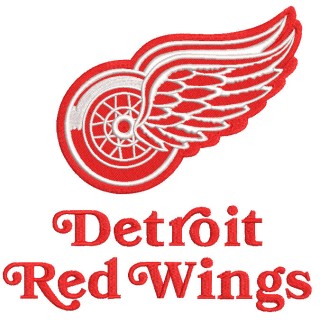 Detroit red wings big logo embroidery design - Embroidery Design