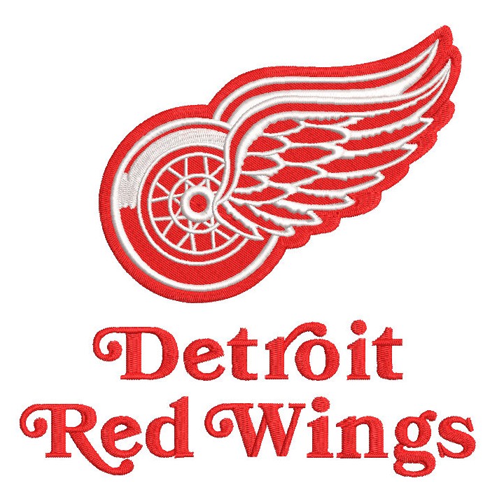 Detroit red wings big logo embroidery design - Embroidery Design
