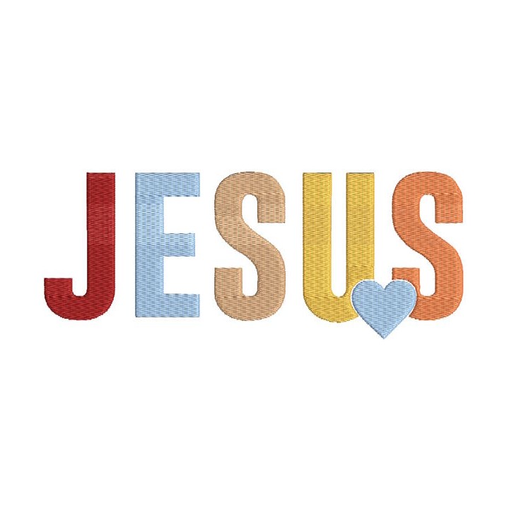 Jesus love embroidery design - Embroidery Design