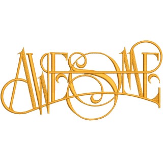 Awesome gold embroidery design - Embroidery Design