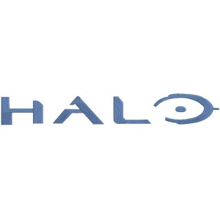 Halo game logo embroidery design - Embroidery Design