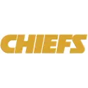 Embroidery design of the Chiefs wordmark logo on fabric, showcasing vibrant colors and intricate stitching details.