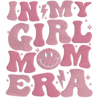 In my girl mom era embroidery design - Embroidery Design