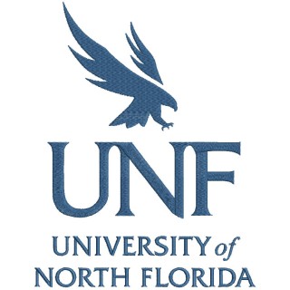 University of North Florida logo embroidery design - Embroidery Design