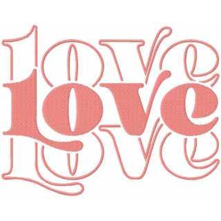 Love mirror embroidery design - Embroidery Design