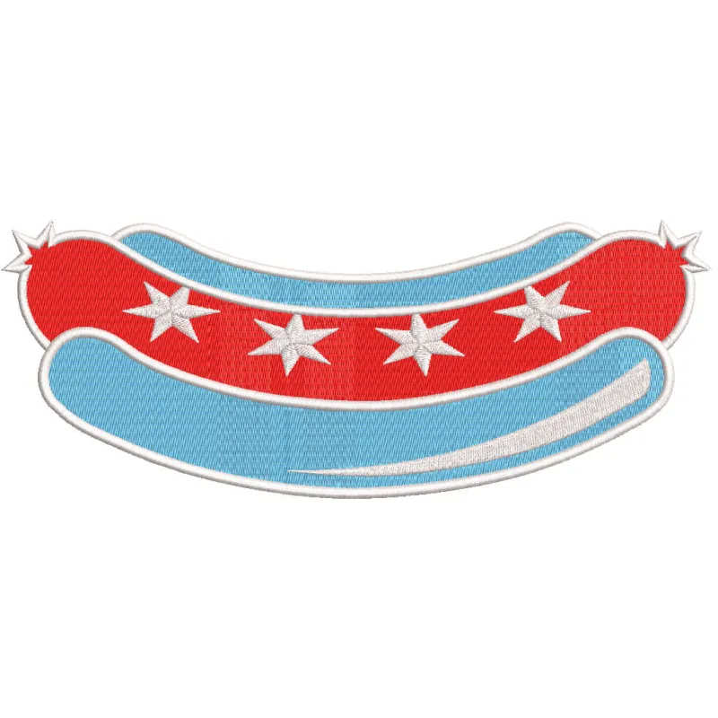 Philadelphia Phillies Star Ribbon Banner logo embroidery design featuring the iconic team logo on a vibrant background.