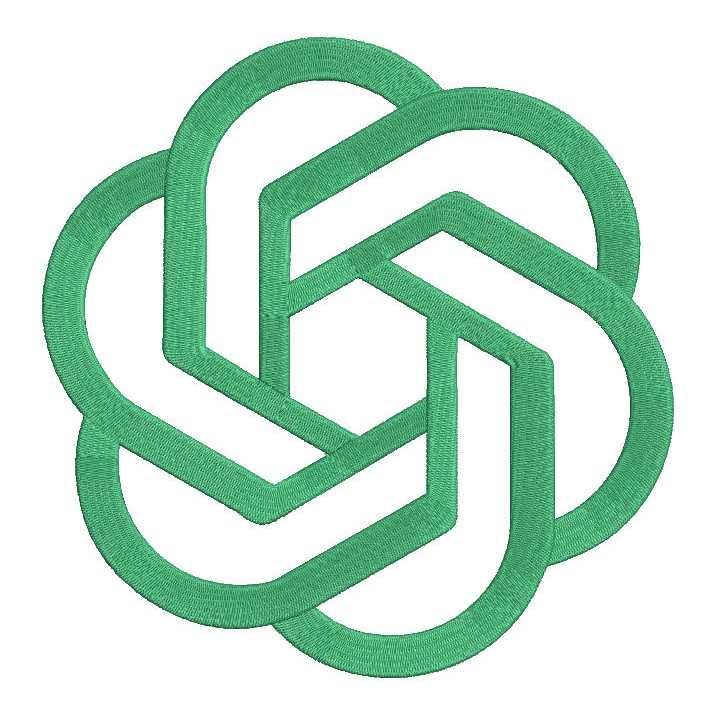 ChatGPT logo embroidery design - Embroidery Design