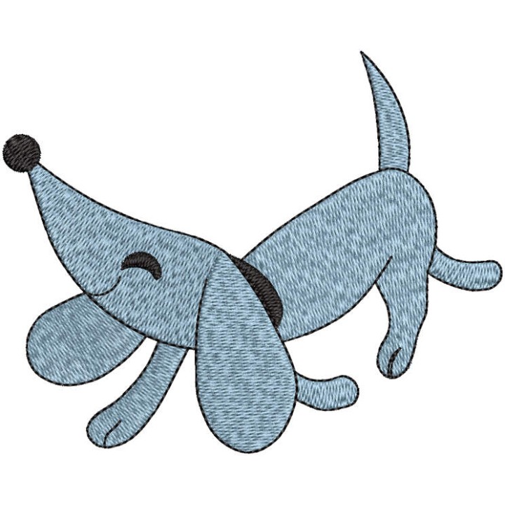 Funny dachshund embroidery design - Embroidery Design