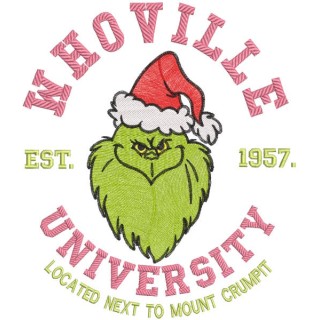 Whoville university est 1957 embroidery design - Embroidery Design