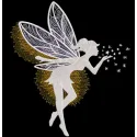 Colorful 'Fairy Magic Time for You' embroidery design featuring whimsical fairies and enchanting elements.