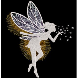 Fairy magic time for you embroidery design - Embroidery Design