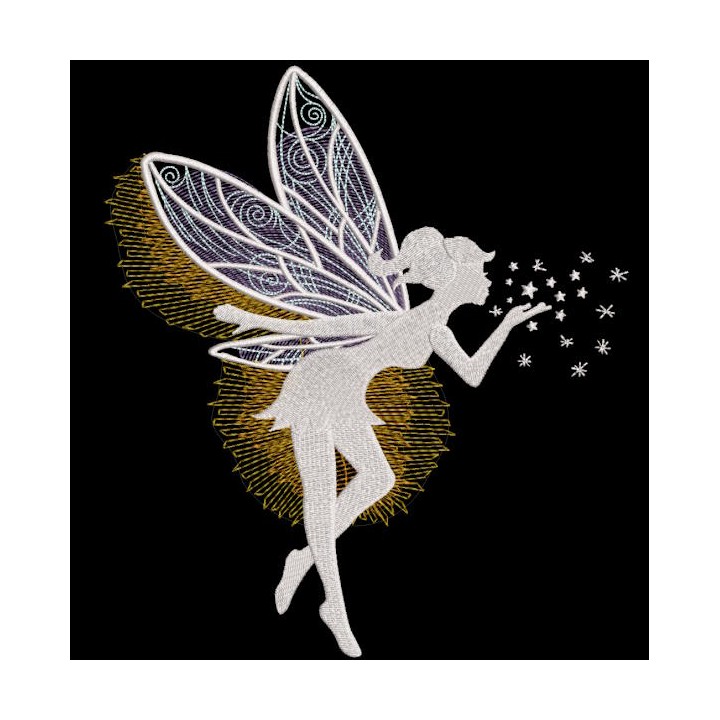 Fairy magic time for you embroidery design - Embroidery Design