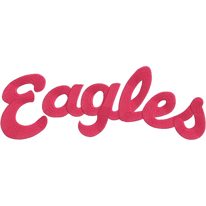 Eastern Washington Eagles Wordmark Logo embroidery design - Embroidery Design