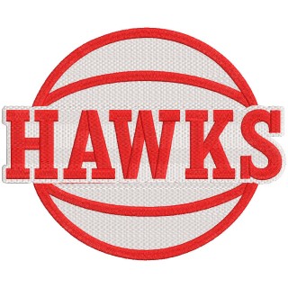 Atlanta Hawks Alternate logo embroidery design - Embroidery Design