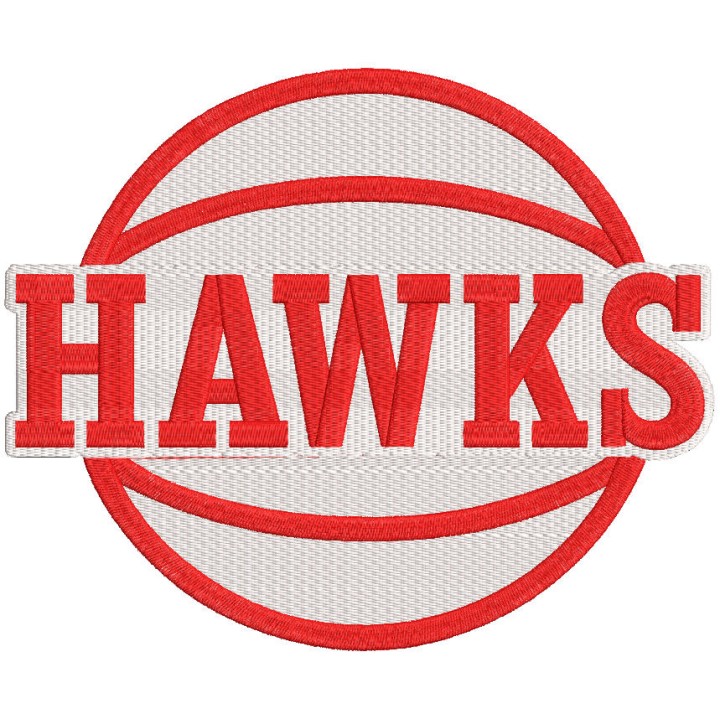 Atlanta Hawks Alternate logo embroidery design - Embroidery Design